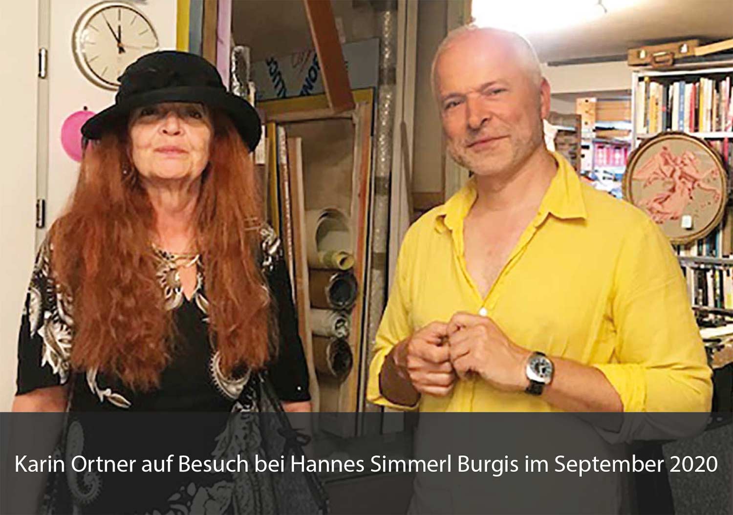 Karin Ortner auf Besuch bei Hannes Simmerl Burgis