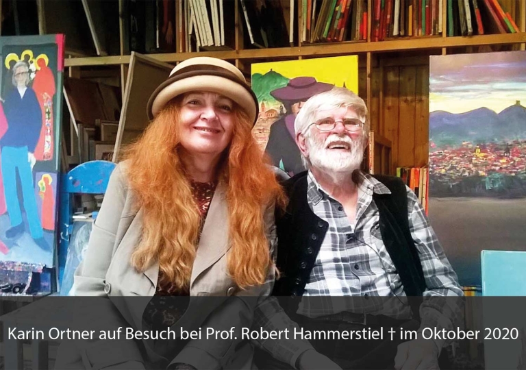 Karin Ortner auf Besuch bei Prof. Robert Hammerstiel †