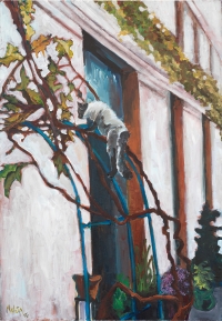 Katalina Nataša, "Landschaft mit Katze"