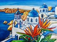 Gräff Matthias Laurenz, "Golden-Florales Santorin"