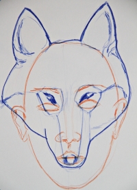 Bach Stella, "Selfie as a wolf"